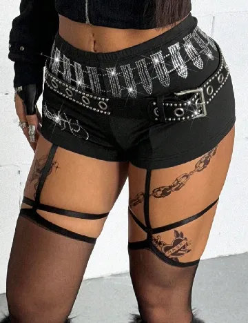 Pantaloni scurti SHEIN, negru