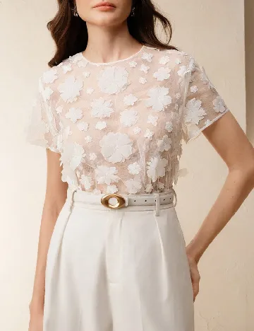 Bluza Anewsta, alb