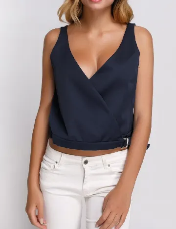 Top Zara, bleumarin inchis