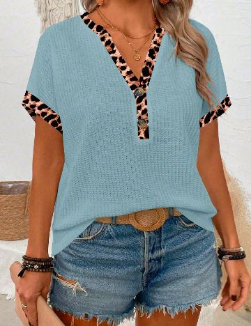 Bluza SHEIN CURVE, albastru