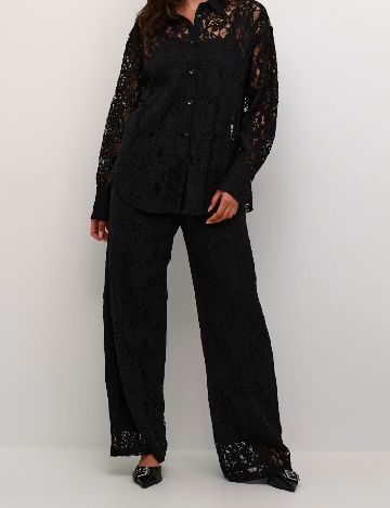 Pantaloni Kaffe, negru