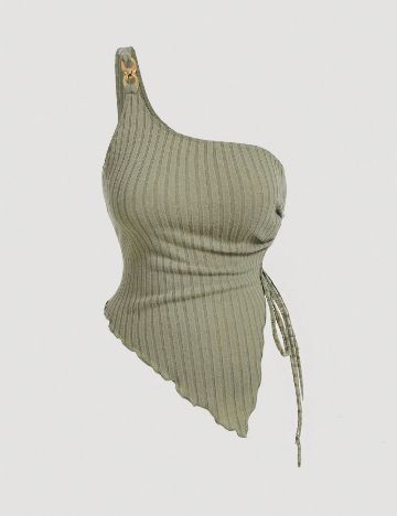 Top SHEIN CURVE, verde