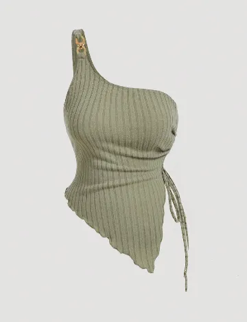 Top SHEIN CURVE, verde