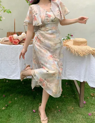Rochie lunga Dazy, floral