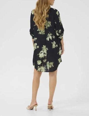Rochie scurta Kaffe, negru/verde