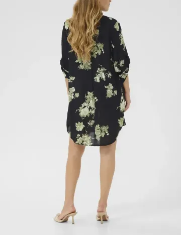 Rochie scurta Kaffe, negru/verde