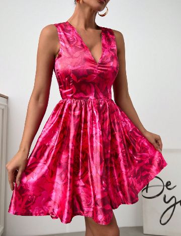 Rochie scurta SHEIN, roz