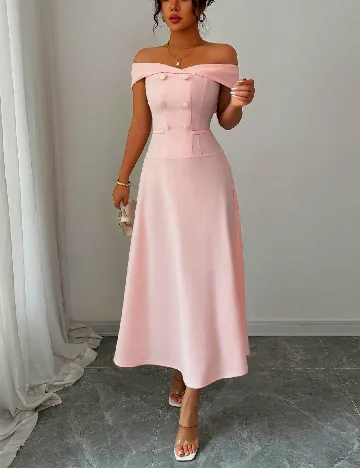 Rochie medie SHEIN, roz
