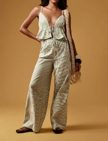 Compleu Missguided, alb/verde