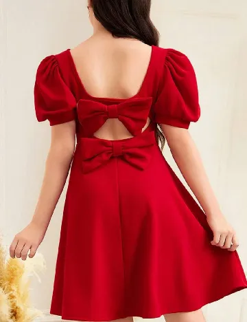 Rochie scurta Shein Kids, rosu