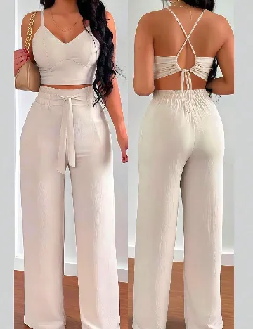 Compleu SHEIN CURVE, crem