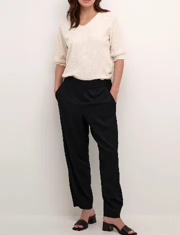 Pantaloni Kaffe, negru