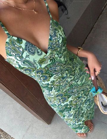 Rochie lunga SHEIN, verde