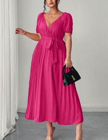 Rochie lunga SHEIN CURVE, roz