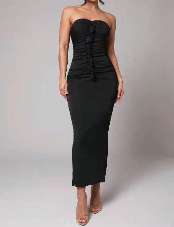 Rochie lunga Silquee, negru