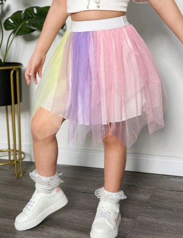Fusta Shein Kids, mix culori