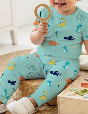 Pijama Shein Kids, albastru
