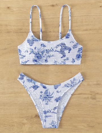Costum de baie SHEIN, alb