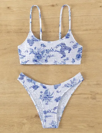 Costum de baie SHEIN, alb
