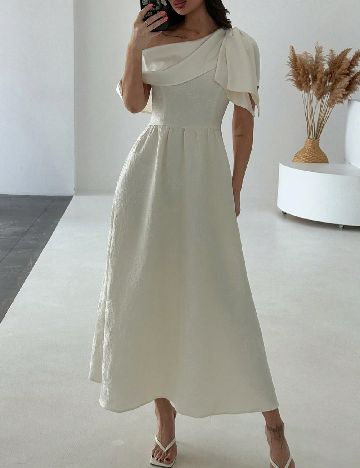 Rochie lunga SHEIN, ecru