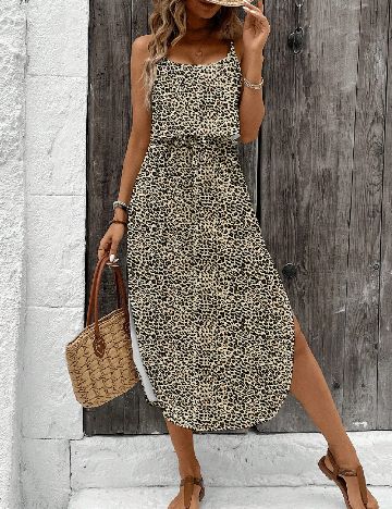 Rochie medie SHEIN, animal print