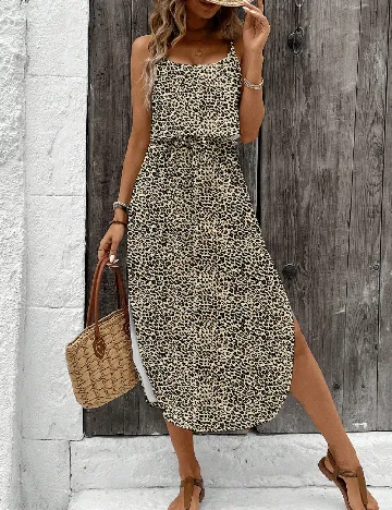 Rochie medie SHEIN, animal print