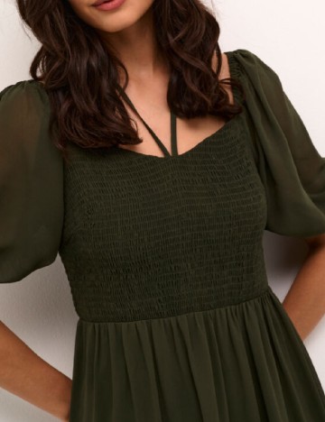 Rochie medie Kaffe, verde