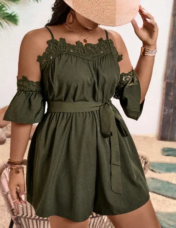 Salopeta SHEIN CURVE, verde