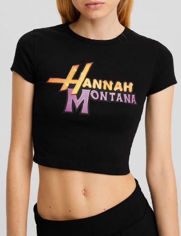 Top Bershka, negru