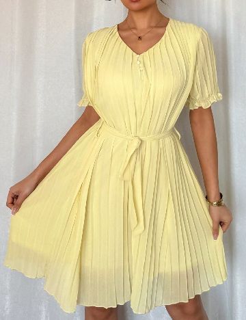 Rochie scurta SHEIN, galben