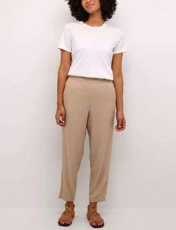 Pantaloni Kaffe, crem