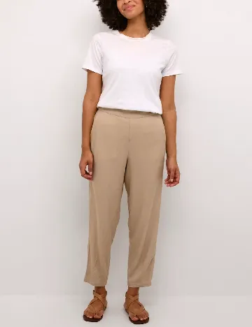 Pantaloni Kaffe, crem