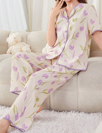 Pijama Shein Kids, crem