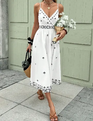 Rochie medie SHEIN, alb
