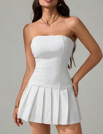 Rochie scurta SHEIN, alb