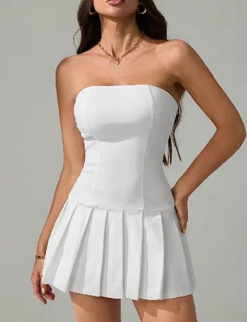 Rochie scurta SHEIN, alb
