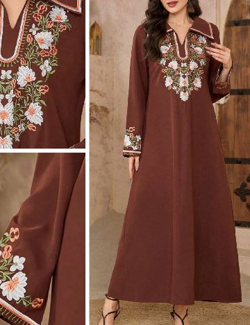 Rochie lunga SHEIN, maro