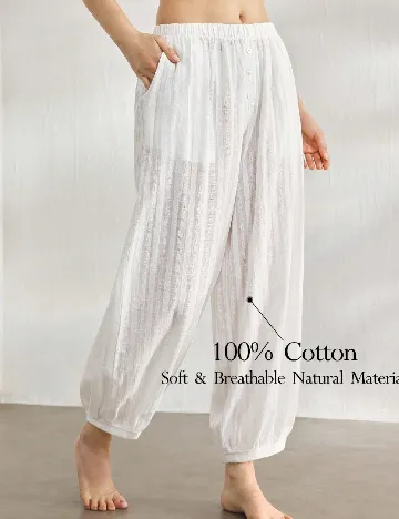 Pantaloni SHEIN, alb