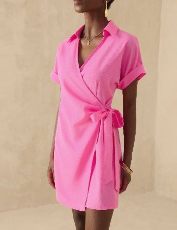 Rochie scurta SHEIN, roz