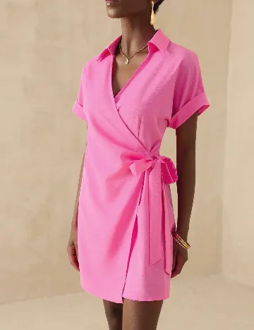 Rochie scurta SHEIN, roz