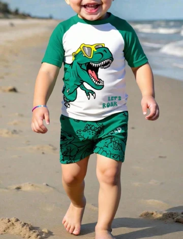 Costum de baie Shein Kids, verde