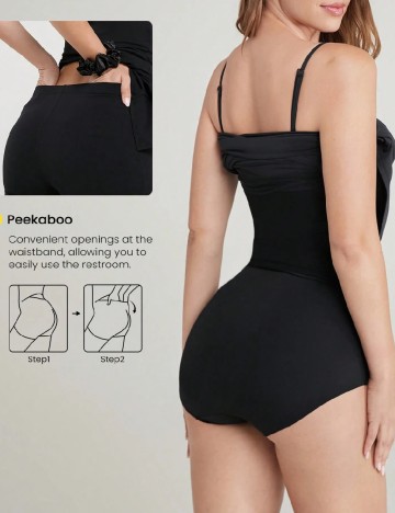 Rochie modelatoare GLOWMODE, negru