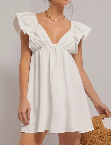 Rochie scurta Haute, alb