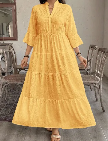 Rochie lunga SHEIN CURVE, galben