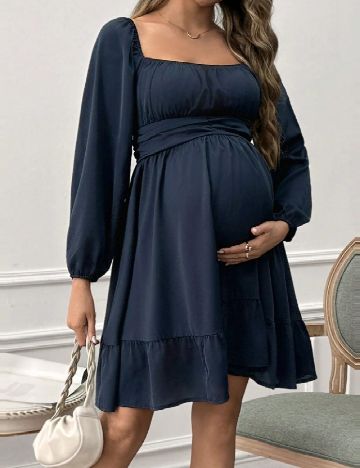 Rochie scurta SHEIN Maternity, bleumarin