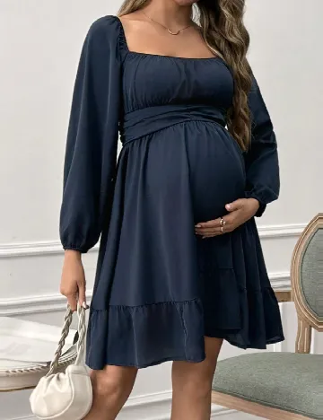 Rochie scurta SHEIN Maternity, bleumarin