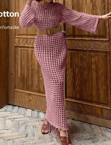 Rochie lunga SHEIN, roz