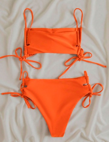 Costum de baie SHEIN, portocaliu