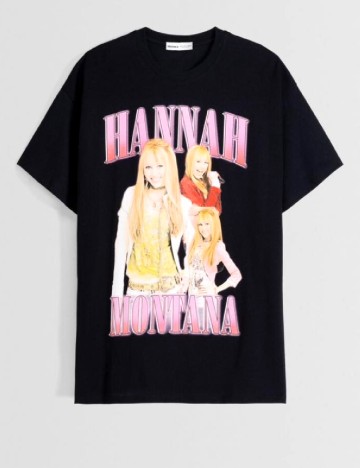 Tricou Oversize Bershka, negru