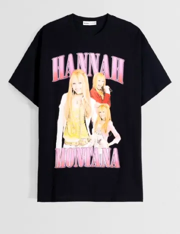 Tricou Oversize Bershka, negru